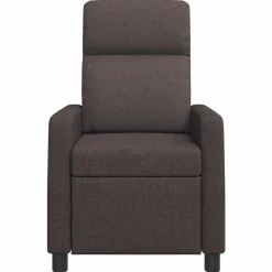 vidaXL Relaxfauteuil Donkerbruin Stof