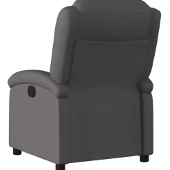 vidaXL Relaxfauteuil Grijs Echt Leer