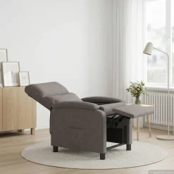 vidaXL Relaxfauteuil Taupe Stof