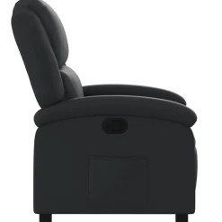 vidaXL Relaxfauteuil Zwart Echt Leer