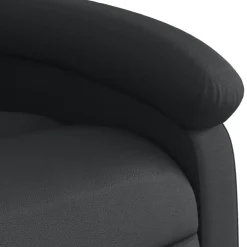 vidaXL Relaxfauteuil Zwart Echt Leer