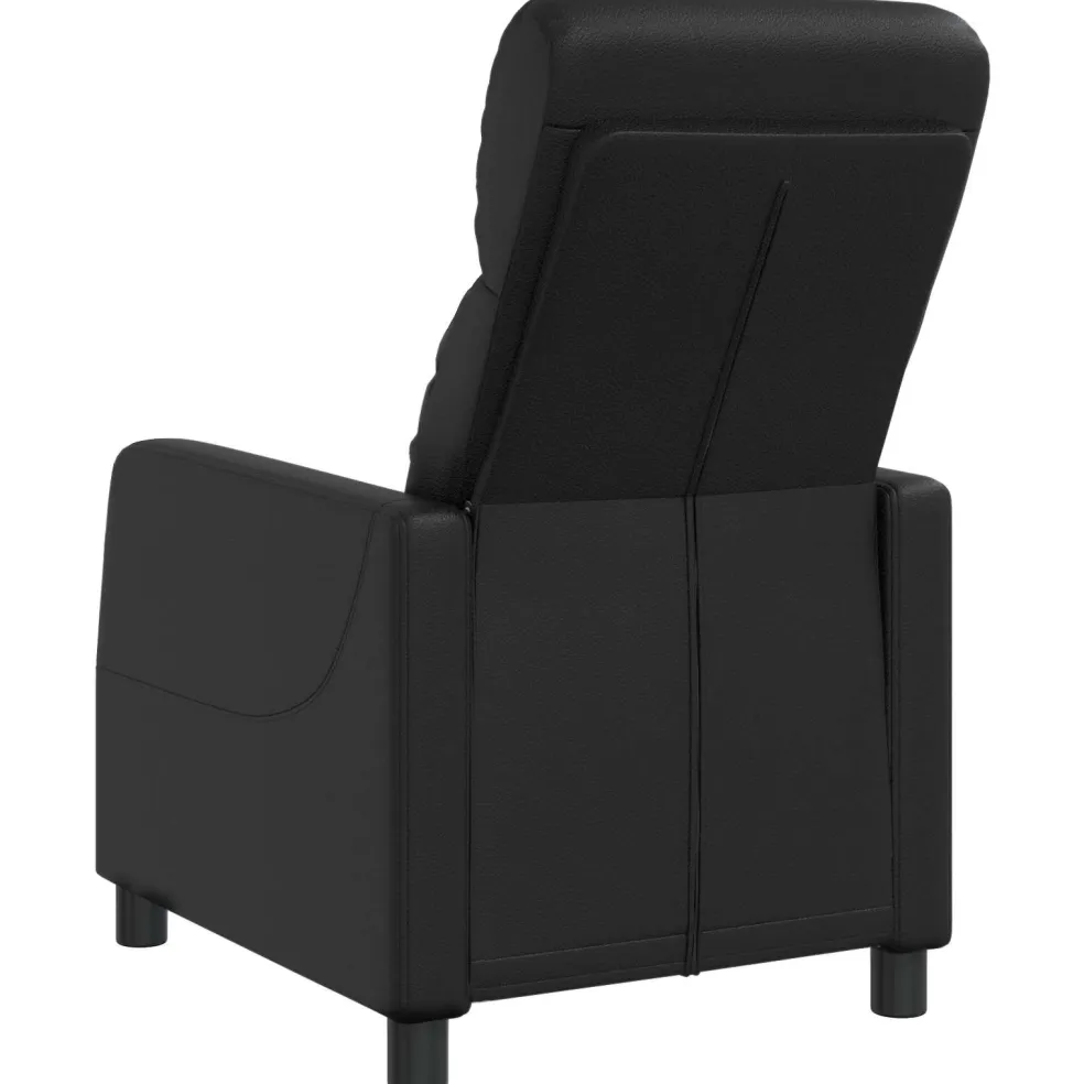 vidaXL Relaxfauteuil Zwart Kunstleer