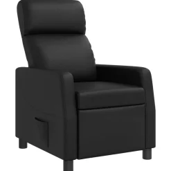 vidaXL Relaxfauteuil Zwart Kunstleer