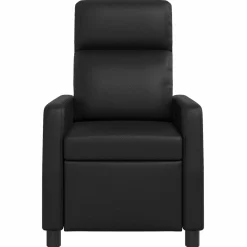 vidaXL Relaxfauteuil Zwart Kunstleer