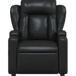 vidaXL Relaxfauteuil Zwart Kunstleer