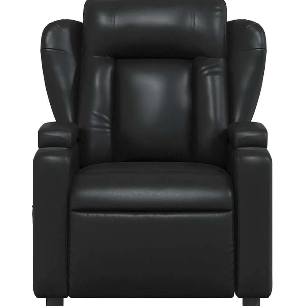 vidaXL Relaxfauteuil Zwart Kunstleer