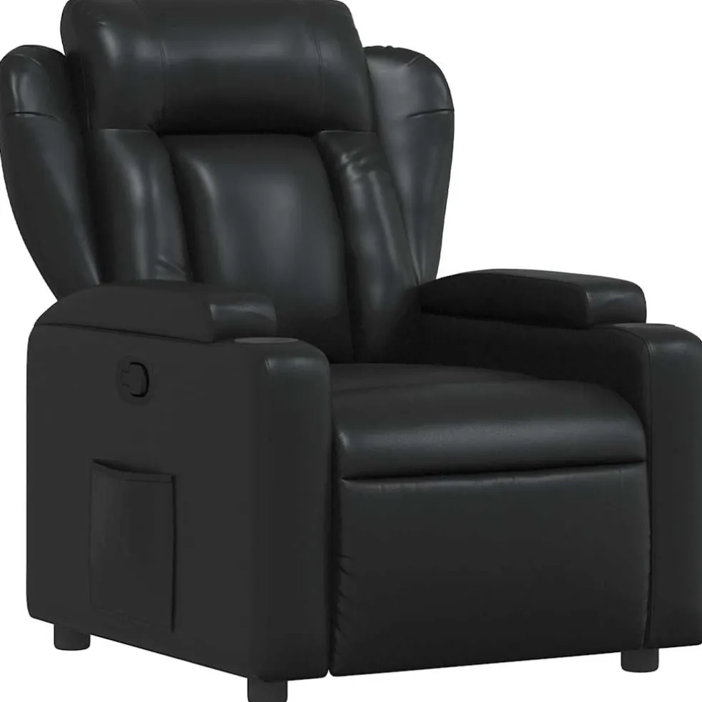 vidaXL Relaxfauteuil Zwart Kunstleer