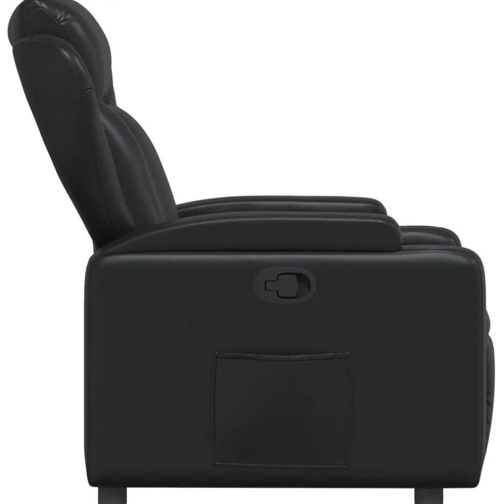 vidaXL Relaxfauteuil Zwart Kunstleer