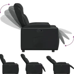 vidaXL Relaxfauteuil Zwart Kunstleer