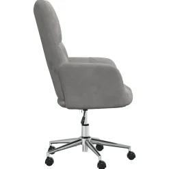 vidaXL Relaxstoel fluweel lichtgrijs