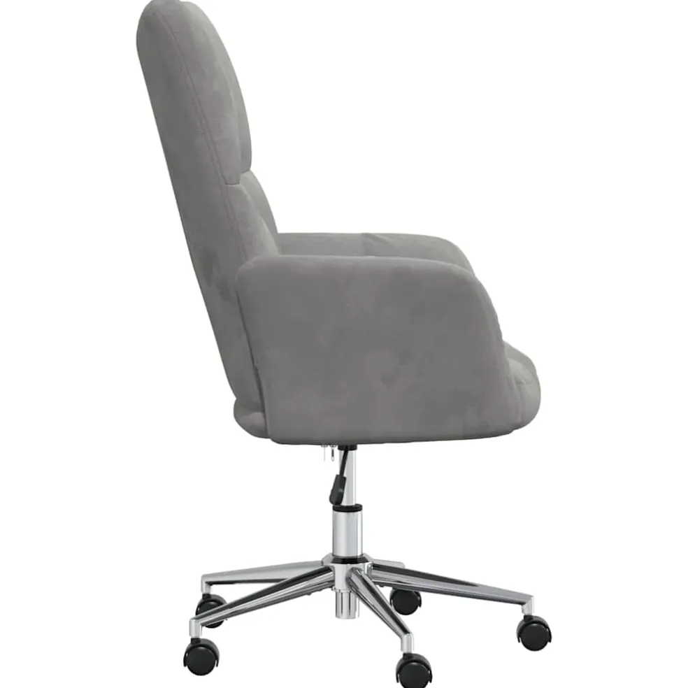 vidaXL Relaxstoel fluweel lichtgrijs