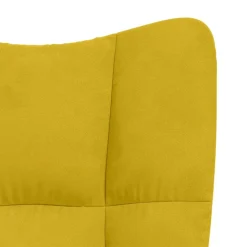 vidaXL Relaxstoel fluweel mosterdgeel