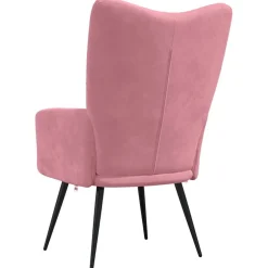 vidaXL Relaxstoel fluweel roze