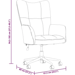 vidaXL Relaxstoel fluweel zwart