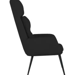 vidaXL Relaxstoel kunstsuède zwart