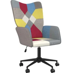 vidaXL Relaxstoel patchwork stof