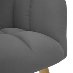 vidaXL Relaxstoel stof donkergrijs