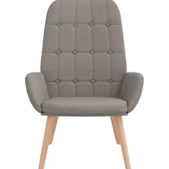 vidaXL Relaxstoel stof taupe