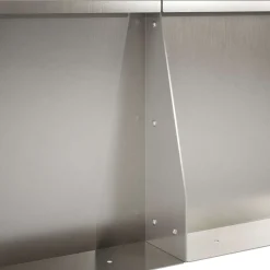 vidaXL Retentiewall 4 st 100 x 100 x 30 cm Roestvrij staal zilver