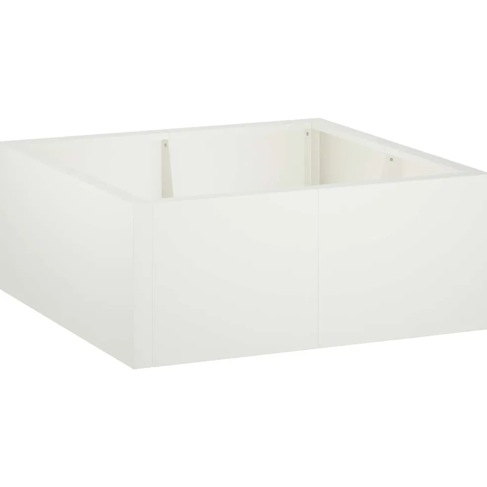 vidaXL Retentiewall 4 st 100 x 100 x 30 cm Staal Wit