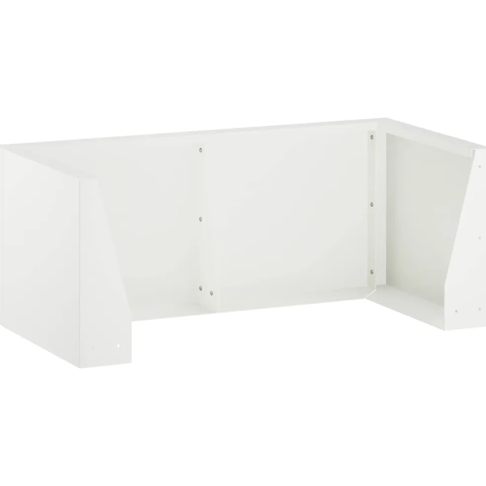 vidaXL Retentiewall 4 st 100 x 100 x 30 cm Staal Wit