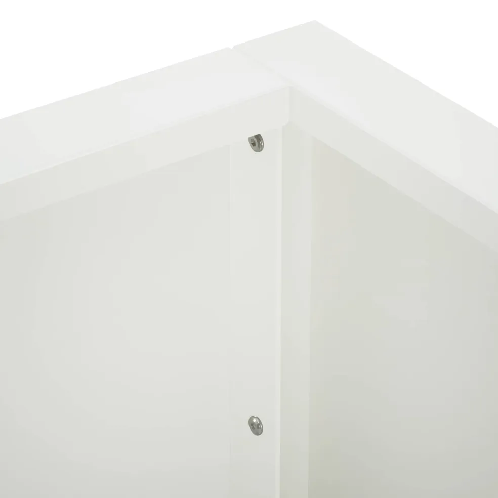 vidaXL Retentiewall 4 st 100 x 100 x 30 cm Staal Wit