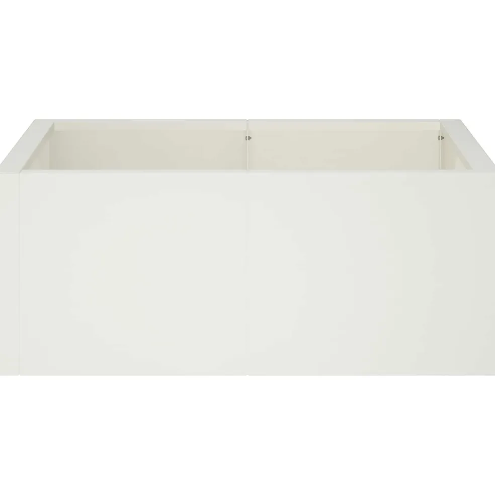 vidaXL Retentiewall 4 st 100 x 100 x 30 cm Staal Wit