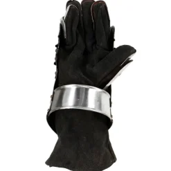 vidaXL Ridderhandschoenen middeleeuws replica LARP staal zilverkleurig