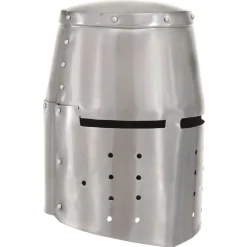 vidaXL Ridderhelm middeleeuws replica LARP staal zilverkleurig