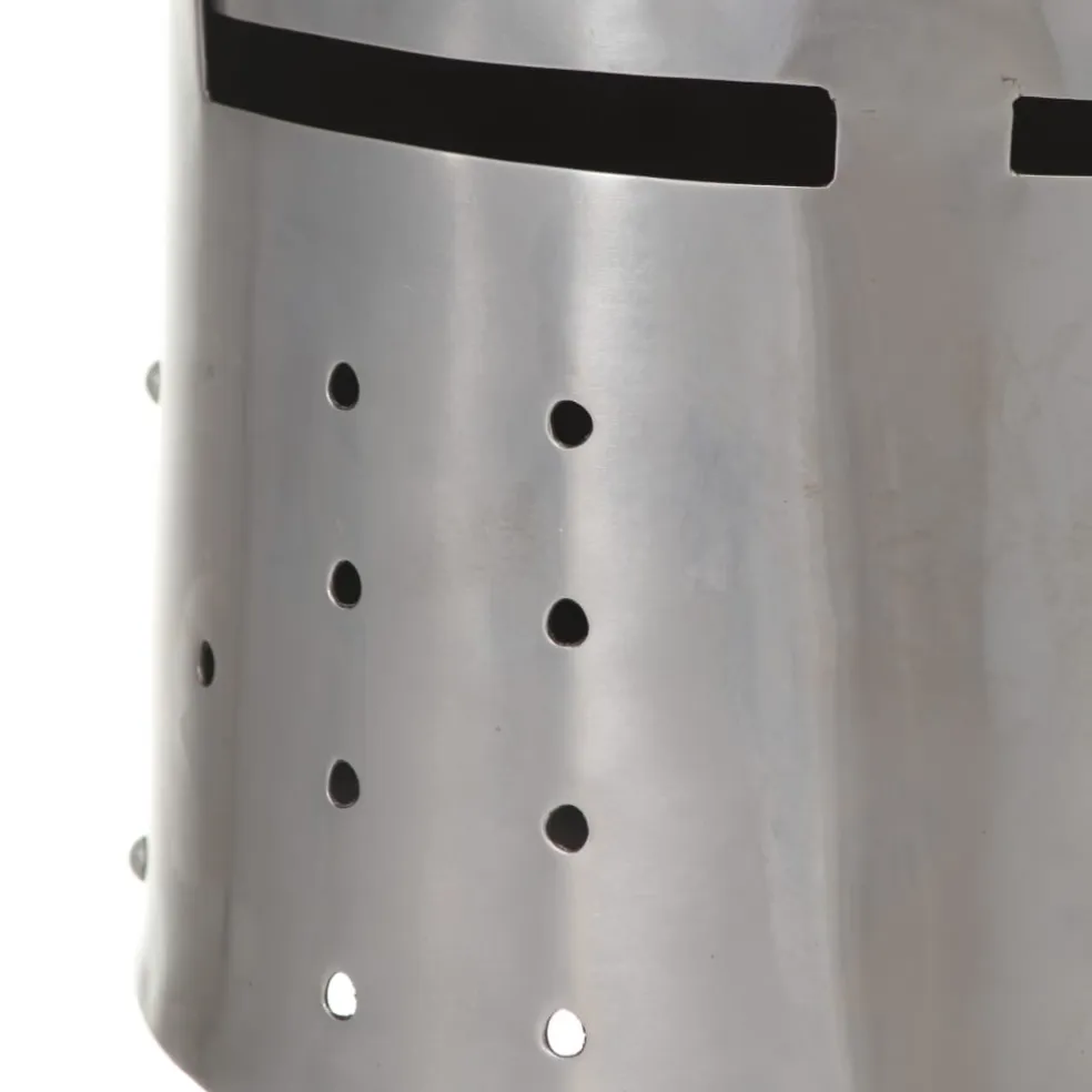 vidaXL Ridderhelm middeleeuws replica LARP staal zilverkleurig