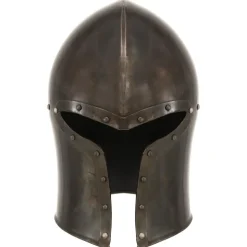 vidaXL Ridderhelm middeleeuws replica LARP staal zilverkleurig