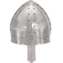 vidaXL Ridderhelm middeleeuws replica LARP staal zilverkleurig