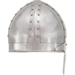 vidaXL Ridderhelm middeleeuws replica LARP staal zilverkleurig