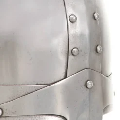 vidaXL Ridderhelm middeleeuws replica LARP staal zilverkleurig