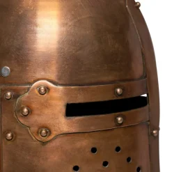 vidaXL Ridderhelm middeleeuws replica LARP staal koperkleurig