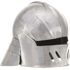 vidaXL Ridderhelm middeleeuws replica LARP staal zilverkleurig