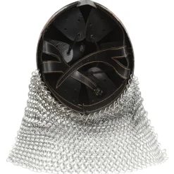 vidaXL Ridderhelm replica LARP staal zilverkleurig