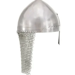 vidaXL Ridderhelm replica LARP staal zilverkleurig