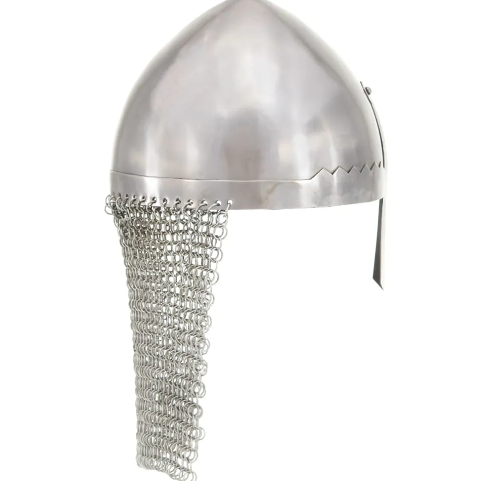 vidaXL Ridderhelm replica LARP staal zilverkleurig