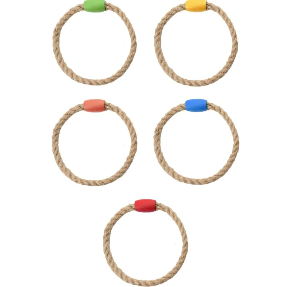 vidaXL Ringwerpspelset Veelkleurig 41 x 41 x 16 cm Massief grenenhout