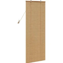 vidaXL Rolgordijn Bruin 60 x 160 cm Bamboe