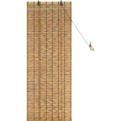 vidaXL Rolgordijn Bruin 60 x 160 cm Riet