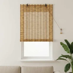 vidaXL Rolgordijn Bruin 60 x 160 cm Riet