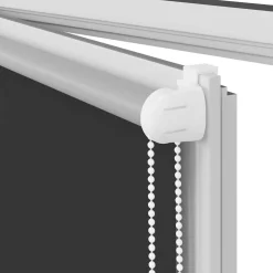 vidaXL Rolgordijn verduisterend 105x130 cm stofbreedte 100,7 cm zwart
