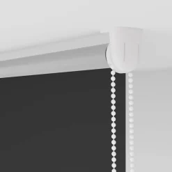 vidaXL Rolgordijn verduisterend 105x130 cm stofbreedte 100,7 cm zwart