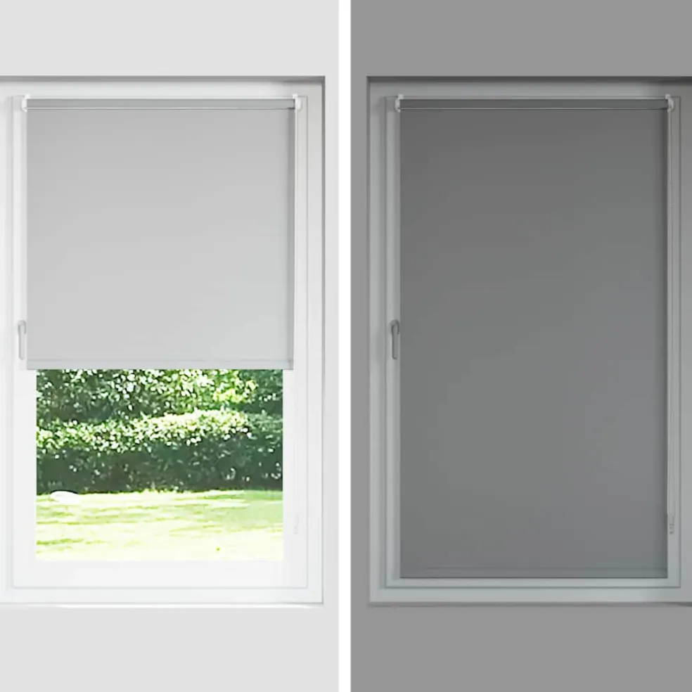 vidaXL Rolgordijn verduisterend 105x130 cm stofbreedte 100,7 cm zwart