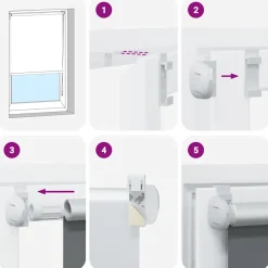 vidaXL Rolgordijn verduisterend 40x130cm stofbreedte 35,7 cm polyester