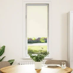 vidaXL Rolgordijn verduisterend 40x130 cm stofbreedte gebroken wit