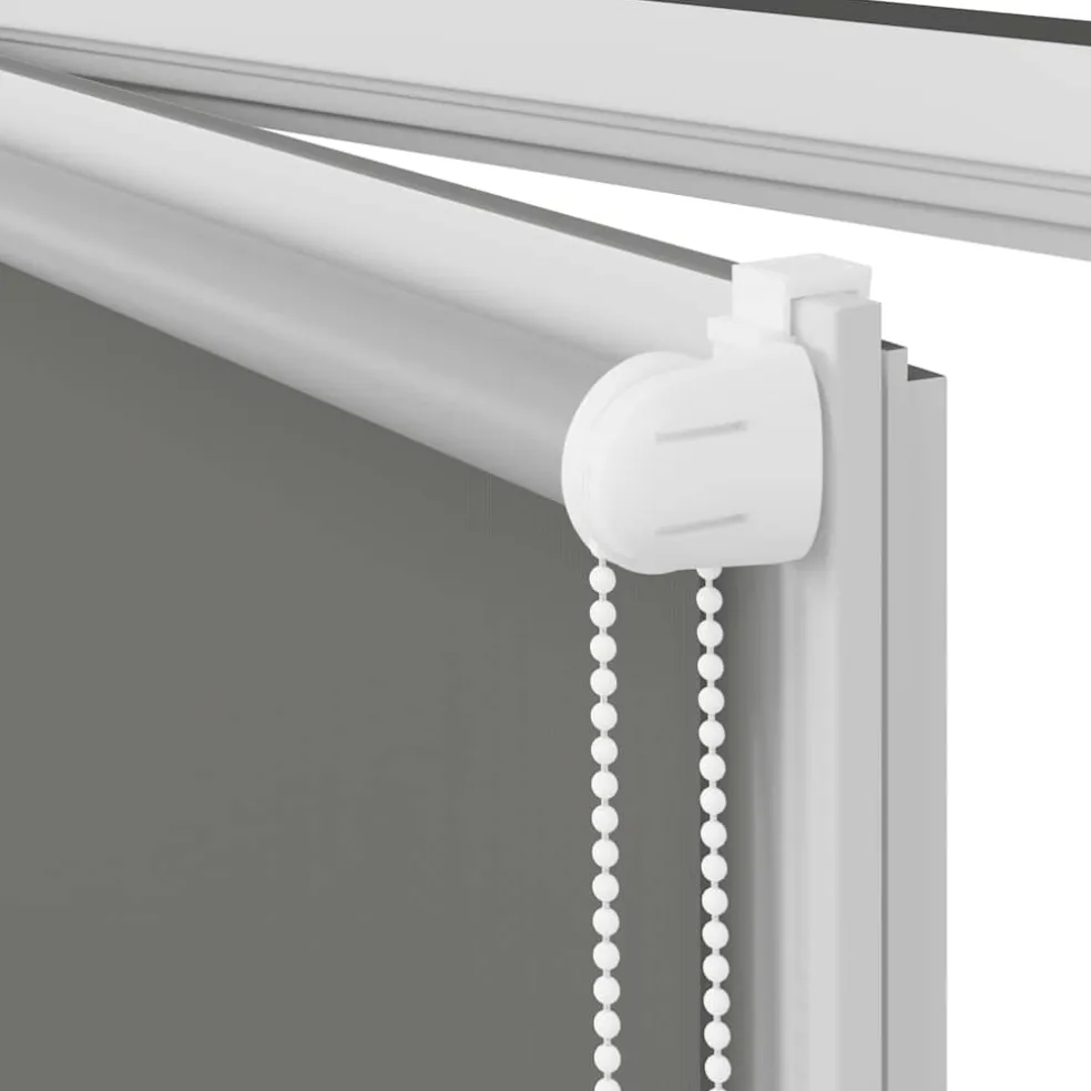 vidaXL Rolgordijn verduisterend 105x130 cm stofbreedte 100,7 cm grijs