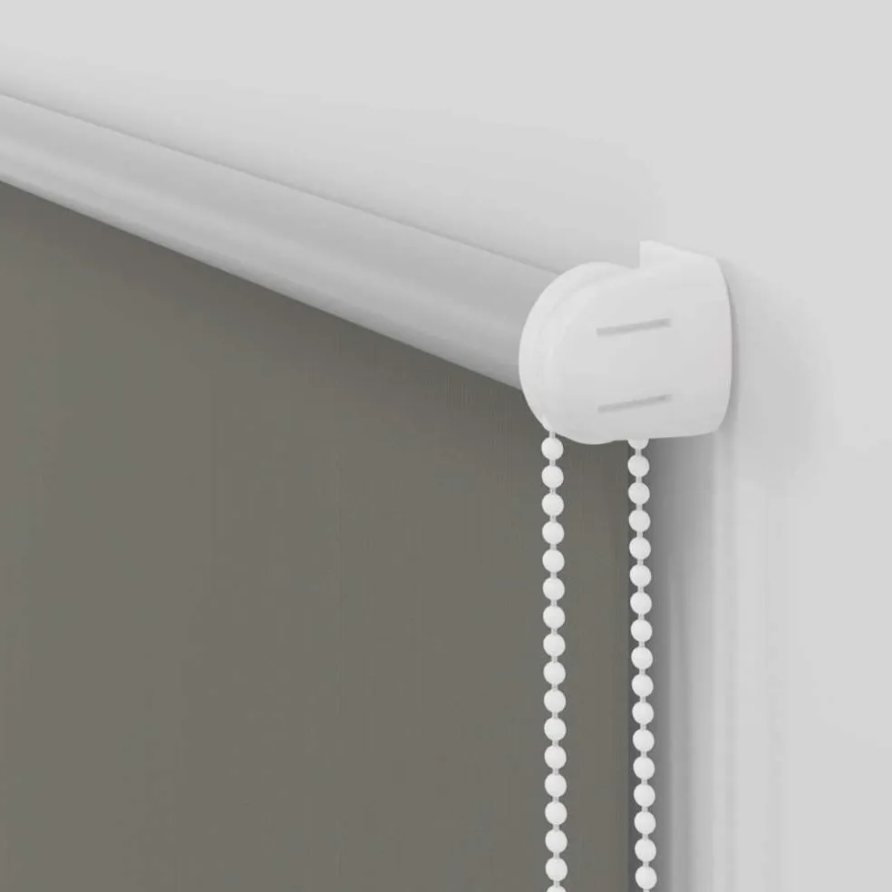 vidaXL Rolgordijn verduisterend 105x130 cm stofbreedte 100,7 cm grijs